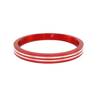 MSK Zierring ZZR Rot - Silber